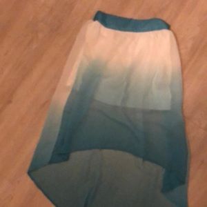 Zinga Teal/white skirt